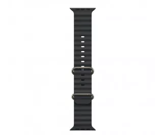 Ремешок для Apple Watch Ultra 49mm Apple Ocean Band Black - Natural Titanium Finish (MXTL3)
