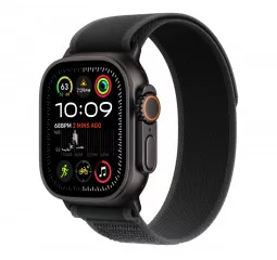 Ремешок для Apple Watch Ultra 49mm Apple Trail Loop Black - M/L - Black Titanium Finish (MYQ63)