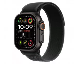 Ремешок для Apple Watch Ultra 49mm Apple Trail Loop Black - M/L - Black Titanium Finish (MYQ63)