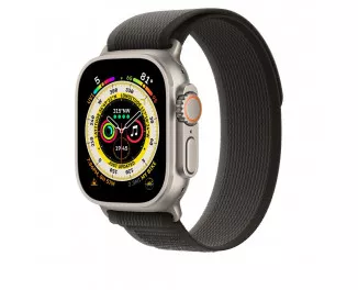 Ремешок для Apple Watch Ultra 49mm Apple Trail Loop Black/Gray - S/M (MQEP3)
