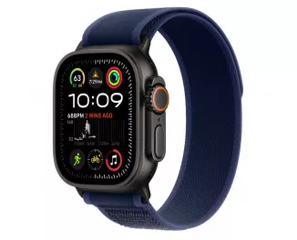 Ремешок для Apple Watch Ultra 49mm Apple Trail Loop Blue - S/M - Black Titanium Finish (MYQ73)