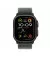 Ремешок для Apple Watch Ultra 49mm Apple Trail Loop Green - S/M - Black Titanium Finish (MYQ33)