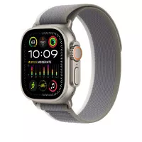 Ремешок для Apple Watch Ultra 49mm Apple Trail Loop Green/Gray - M/L (MT603)