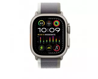 Ремешок для Apple Watch Ultra 49mm Apple Trail Loop Green/Gray - S/M (MT5Y3)