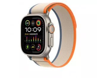 Ремешок для Apple Watch Ultra 49mm Apple Trail Loop Orange/Beige - M/L (MT5X3)