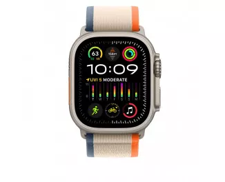 Ремінець для Apple Watch Ultra 49mm Apple Trail Loop Orange/Beige - S/M (MT5W3)
