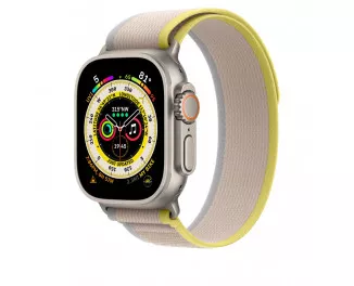 Ремешок для Apple Watch Ultra 49mm Apple Trail Loop Yellow/Beige - S/M (MQEG3)