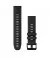 Ремінець для смарт-годинника GARMIN QuickFit 22 Watch Bands Black Silicone (010-13280-00)