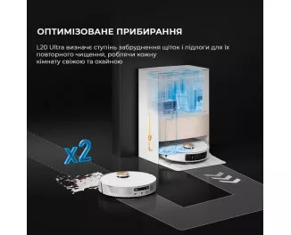 Робот-пилосос DreameBot L20 Ultra (RLX41CE) White