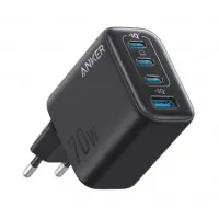 Мережевий зарядний пристрій Anker 70W 3xUSB‑C + 1xUSB‑A - Black (A121CG11)
