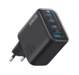 Сетевое зарядное устройство Anker 70W 3xUSB‑C + 1xUSB‑A - Black (A121CG11)