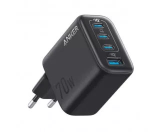 Сетевое зарядное устройство Anker 70W 3xUSB‑C + 1xUSB‑A - Black (A121CG11)