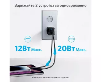 Мережевий зарядний пристрій Anker PowerPort 323 - 33W Dual-Port USB-C (A2331G11) Black
