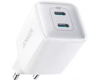 Сетевое зарядное устройство Anker PowerPort 521 Nano Pro - 40W 2xUSB-C PIQ3.0 (A2038G21) White