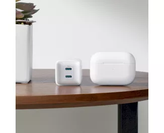 Сетевое зарядное устройство Anker PowerPort 521 Nano Pro - 40W 2xUSB-C PIQ3.0 (A2038G21) White