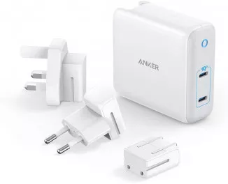 Сетевое зарядное устройство Anker PowerPort Atom III Duo 60W (2x USB-С) (A2629H21) White