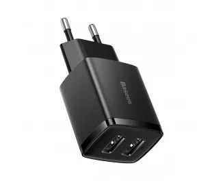 Сетевое зарядное устройство Baseus Compact Charger 2U 10.5W (CCXJ010201) Black
