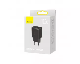 Сетевое зарядное устройство Baseus Compact Charger 2U 10.5W (CCXJ010201) Black