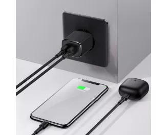 Сетевое зарядное устройство Baseus Compact Charger 2U 10.5W (CCXJ010201) Black