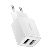 Сетевое зарядное устройство Baseus Compact Charger 2U 10.5W (CCXJ010202) White