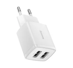 Сетевое зарядное устройство Baseus Compact Charger 2U 10.5W (CCXJ010202) White