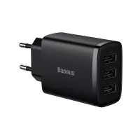 Сетевое зарядное устройство Baseus Compact Charger 3U 17W (CCXJ020101) Black