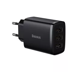 Сетевое зарядное устройство Baseus Compact Charger 3U 17W (CCXJ020101) Black
