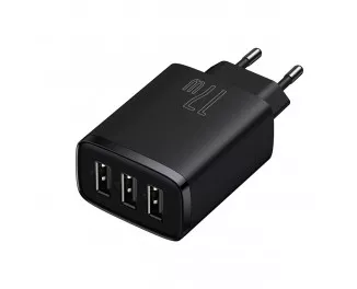 Сетевое зарядное устройство Baseus Compact Charger 3U 17W (CCXJ020101) Black