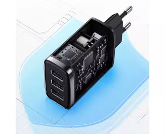 Сетевое зарядное устройство Baseus Compact Charger 3U 17W (CCXJ020101) Black