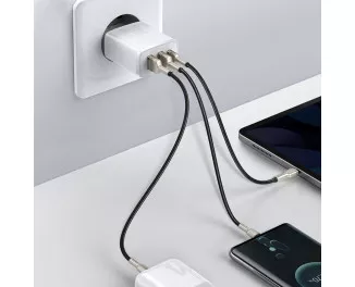 Сетевое зарядное устройство Baseus Compact Quick Charger 2U+С 30W (CCXJ-E02) White
