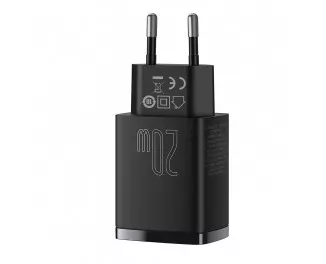 Сетевое зарядное устройство Baseus Compact Quick Charger U+С 20W (CCXJ-B01) Black