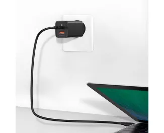 Сетевое зарядное устройство Baseus GaN2 Lite Quick Charger C+U 65W (CCGAN2L-B01) Black