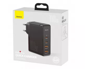 Зарядний пристрій Baseus GaN2 Pro Quick Charger 2C+2U 100W (CCGAN2P-L01) Black