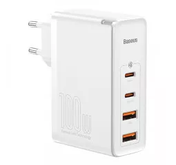 Сетевое зарядное устройство Baseus GaN2 Pro Quick Charger 2C+2U 100W (CCGAN2P-L02) White