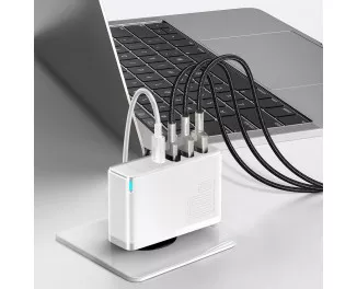 Сетевое зарядное устройство Baseus GaN2 Pro Quick Charger 2C+2U 100W (CCGAN2P-L02) White