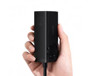 Мережевий зарядний пристрій Baseus GaN3 Pro Desktop Powerstrip AC+2U+2C 65W EU (PSZM000901) Black