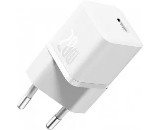 Сетевое зарядное устройство Baseus GaN5 Fast Charger Mini 1C 20W (CCGN050102) EU White