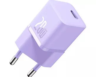 Сетевое зарядное устройство Baseus GaN5 Fast Charger Mini 1C 20W (CCGN050105) EU Purple