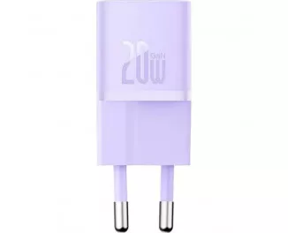 Сетевое зарядное устройство Baseus GaN5 Fast Charger Mini 1C 20W (CCGN050105) EU Purple