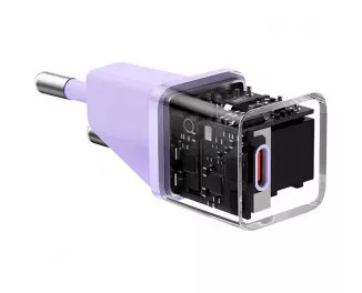 Сетевое зарядное устройство Baseus GaN5 Fast Charger Mini 1C 20W (CCGN050105) EU Purple