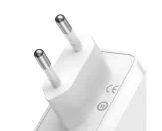 Сетевое зарядное устройство Baseus GaN5 Pro 2C+U 140W EU (CCGP100202) White