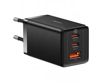 Сетевое зарядное устройство Baseus GaN5 Pro 2C+U 65W EU (CCGP120201) Black