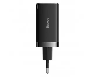 Сетевое зарядное устройство Baseus GaN5 Pro 2C+U 65W EU (CCGP120201) Black