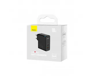 Сетевое зарядное устройство Baseus GaN5 Pro C+U 100W EU (CCGP090201) Black