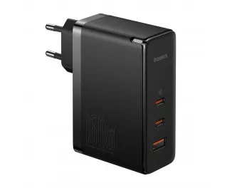 Сетевое зарядное устройство Baseus GaN5 Pro Digital Fast Charger 2C+U 160W EU (P10110825113-00) Cluster Black