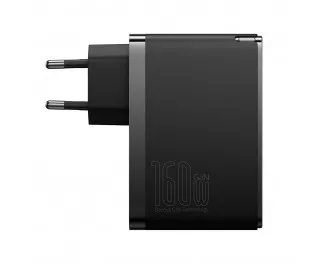 Сетевое зарядное устройство Baseus GaN5 Pro Digital Fast Charger 2C+U 160W EU (P10110825113-00) Cluster Black