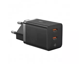 Сетевое зарядное устройство Baseus GaN5 Pro Fast Charger C+C 40W EU (CCGP180101) Black