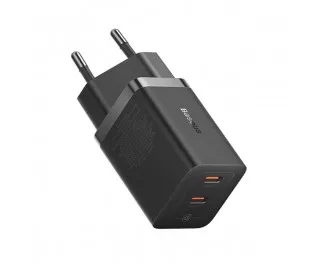 Сетевое зарядное устройство Baseus GaN5 Pro Fast Charger C+C 40W EU (CCGP180101) Black