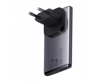 Сетевое зарядное устройство Baseus GaN5 Pro Ultra-Slim C+U 65W (CCGP150113) Gray