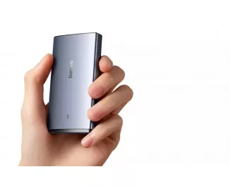 Сетевое зарядное устройство Baseus GaN5 Pro Ultra-Slim C+U 65W (CCGP150113) Gray